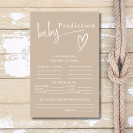 Neutralt Beige - minialistiskt förutsägelseprogram Flygblad