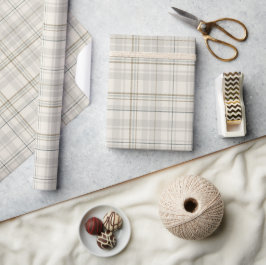 Neutralt Beige Play Gift Wrap | Modern minimalist Presentpapper