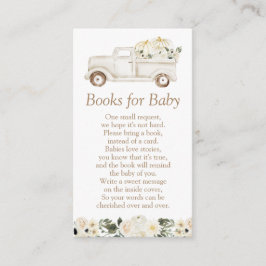 Neutralt Beige Pumpkin Baby Shower Bokar för Baby Tilläggskort