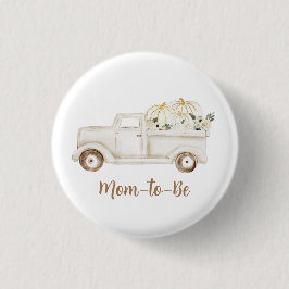Neutralt Beige Pumpkin Mamma till babyskor Knapp