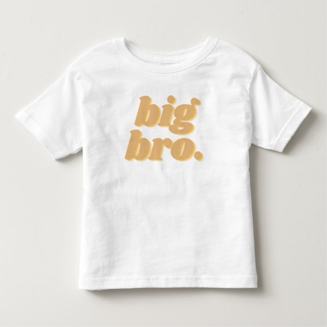 Neutralt Boho "big bro" Matching Syskon T Shirt (Framsida)