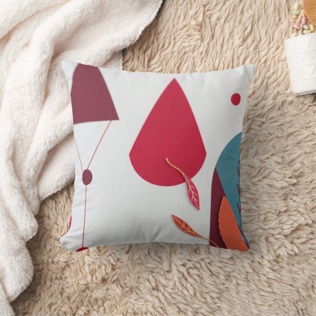 Neutralt Boho Dekorativ kudde - Minimalistisk & Ch (Filt)