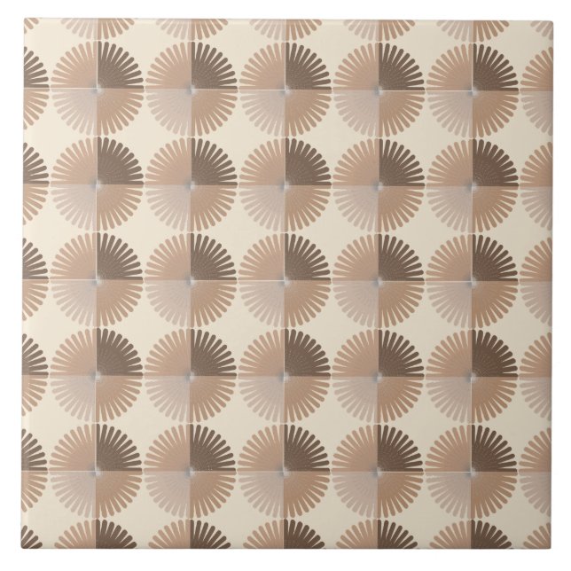 Neutralt  Boho Mönster minimalist Kakelplatta (Framsidan)
