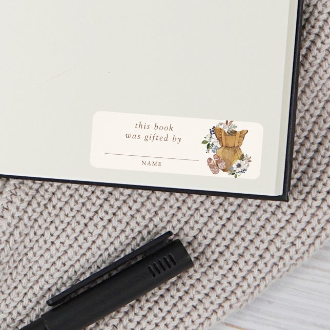 Neutralt Boho Nursery Baby Shower Bok, som ges av Returadress Etikett (Skapare uppladdad)
