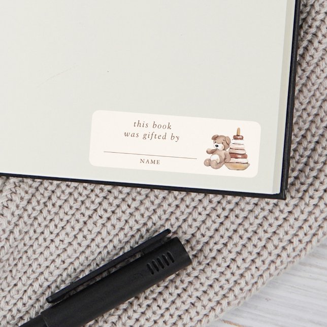 Neutralt Boho Nursery Baby Shower Bok, som ges av Returadress Etikett (Skapare uppladdad)
