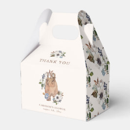 Neutralt Boho Nursery Baby Shower Tack Presentaskar