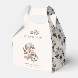 Neutralt Boho Nursery Baby Shower Tack Presentaskar