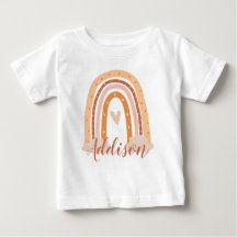 Neutralt Boho Rainbow Kids Småbarn T-Shirt