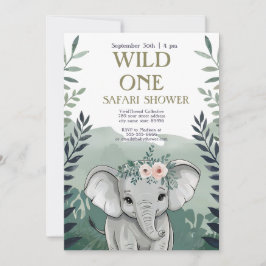 Neutralt Boho Safari Baby Shower-inbjudan Inbjudningar