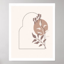 Neutralt Botaniskt Löv enkelt radbyte