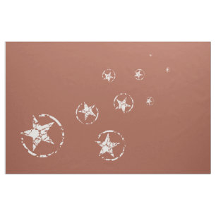 Neutralt Brick Jagged Circle Stars Tyg