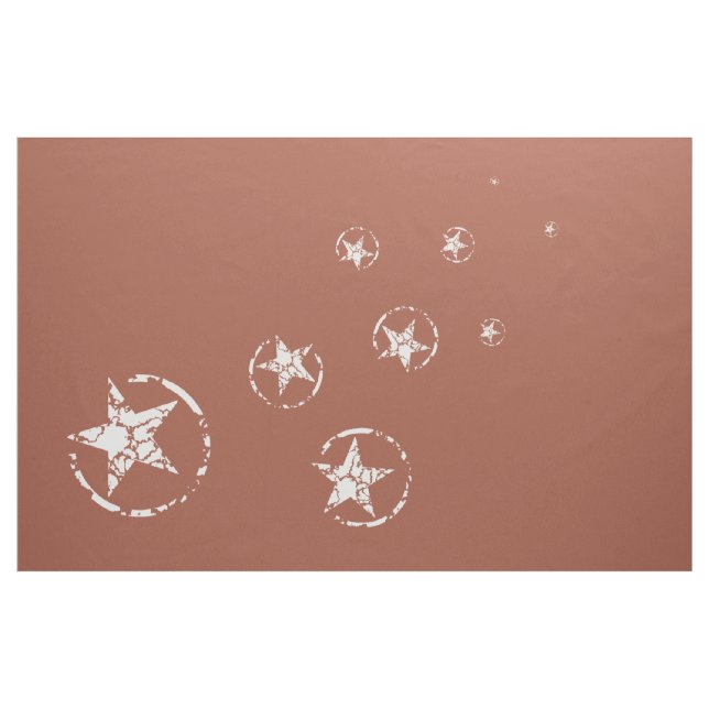 Neutralt Brick Jagged Circle Stars Tyg (Yard)
