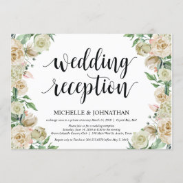 Neutralt bröllopskort för vårbröllop inbjudningar