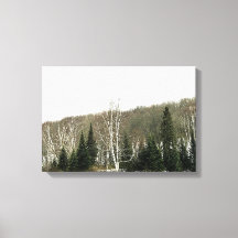 Neutralt Canvas Wall Art - vinterlandskap