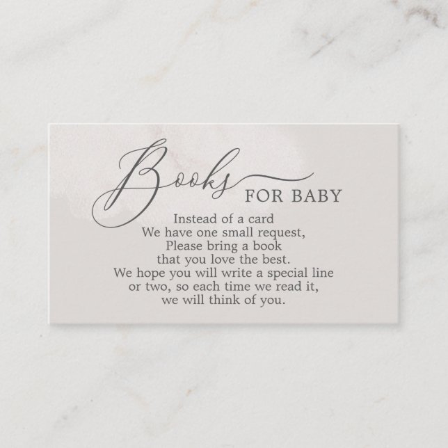 Neutralt Cloud Baby Shower Bokar för Baby Card Tilläggskort (Framsida)