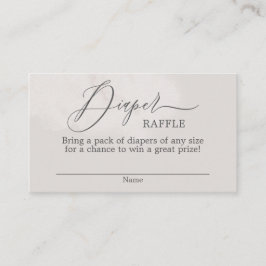Neutralt Cloud Baby Shower Diaper Raffle Card Tilläggskort