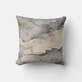 Neutralt Cloudscape Watercolor Pillow Kudde