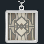 Neutralt Deco-panel I Silverpläterat Halsband<br><div class="desc">Mönster</div>