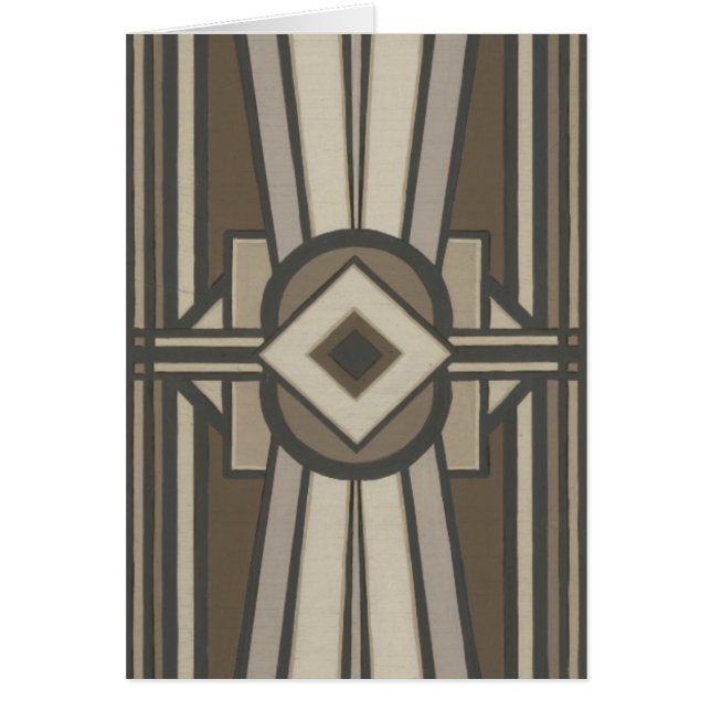 Neutralt Deco Panel II Hälsningskort (Framsidan)