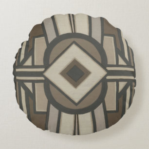 Neutralt Deco Panel II Rund Kudde