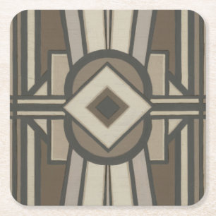 Neutralt Deco Panel II Underlägg Papper Kvadrat