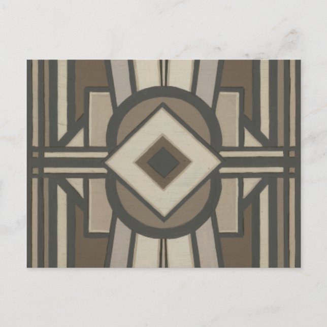 Neutralt Deco Panel II Vykort (Framsida)