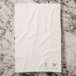 Neutralt Elegant Modern Minimalist Monogram Namn Kökshandduk<br><div class="desc">Höj stil och funktionaliteten i ditt kök med vår klassiska Elegant Modern Minimalist Monogram Kitchen Towels. Med försiktigt designade kombinerar dessa handdukar sömlöst en tidlös sofistikering med minsta möjliga contemporary, och skapar dem ett viktigt tillskott till kulinariet. Dessa kökshanddukar, som är konstruerade med precision och noggrannhet, är mer än bara...</div>