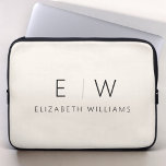 Neutralt Elegant Modern Minimalist Monogram Namn Laptop Fodral<br><div class="desc">Förbättra ditt iPad-stil och skydd med vår klassiska Elegant Modern Minimalist Monogram ipad sleeve. Om du sammanfogar tidlös sofistikering med minimalism för contemporary, ökar detta noggrant designade tillbehör datorupplevelsen. Ipad sleeve är inte bara en praktisk fråga. Det är en personlig påstående av förfinad smak och individualitet. Monogrammet för anpassade ger...</div>