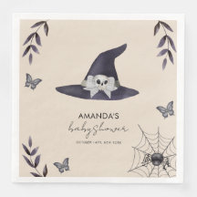 Neutralt Enkel liten Boo Witch Hat Baby Shower