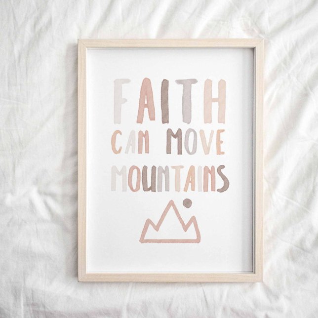 Neutralt Faith kan flytta dina berg poster (Skapare uppladdad)