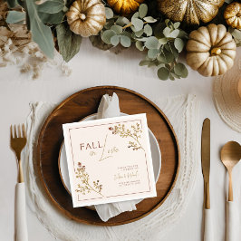 Neutralt Fall i Kärlek Fall Foliage Möhippa Pappersservett