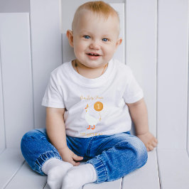 Neutralt Fånig går 1:a födelsedag T Shirt