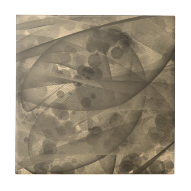 Neutralt Färg Abstrakt Art Ceramic Tile Kakelplatta (Framsidan)