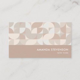 Neutralt färg, det geometriska mönster II-Affärsko Visitkort