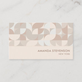 Neutralt färg geometriska mönster II Visitkort