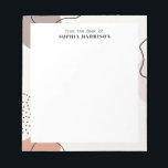 Neutralt för abstrakt former och Anteckningsblocke Anteckningsblock<br><div class="desc">Modern abstrakt och linjer i neutralt,  ärliga toner.</div>