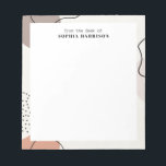 Neutralt för abstrakt former och Anteckningsblocke Anteckningsblock<br><div class="desc">Modern abstrakt och linjer i neutralt,  ärliga toner.</div>