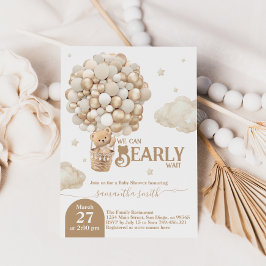 neutralt för  av babykläder för nalle Blegon Barly Inbjudningar