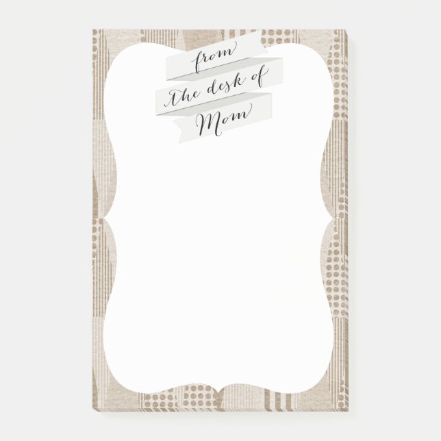 Neutralt för modern Abstrakt i mitten Post-it Block (Framsida)