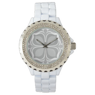 Neutralt geolmetriska plattor armbandsur