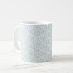 Neutralt Geometrisk blå regnbåge Kaffemugg
