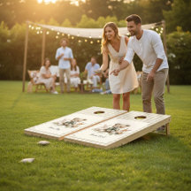 Neutralt Gingham Baby Shower Woodland Animals