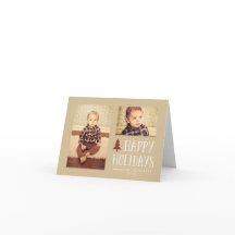 Neutralt Glad helg julfoto Hälsning