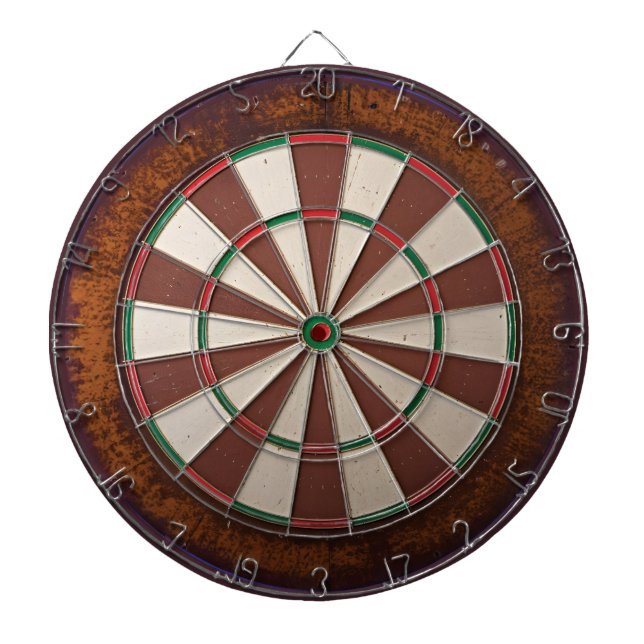 Neutralt Grått Dartboard Darttavla (Framsidan)