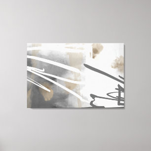 Neutralt Greige Minimalist Nordic Abstrakt Canvastryck