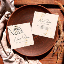 Neutralt Guld Specks Hand Nail Salon