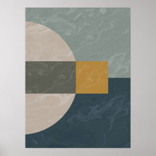 Neutralt Halv Circle Anpassningsbar Boy Art Poster