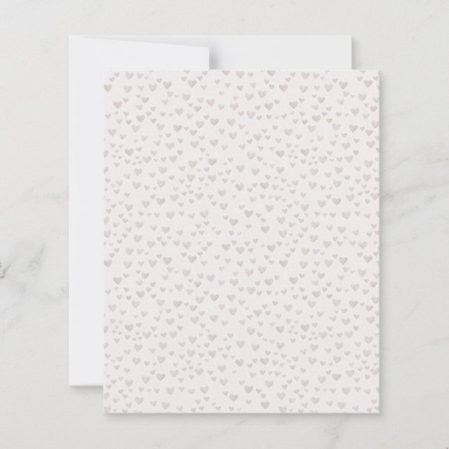 Neutralt hjärtmönster papper ark (Framsida)