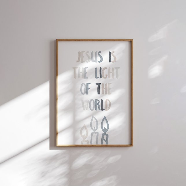 Neutralt Jesus är världens ljus poster (Skapare uppladdad)