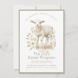 Neutralt Lamb | Inbjudan till Påsk-programmet